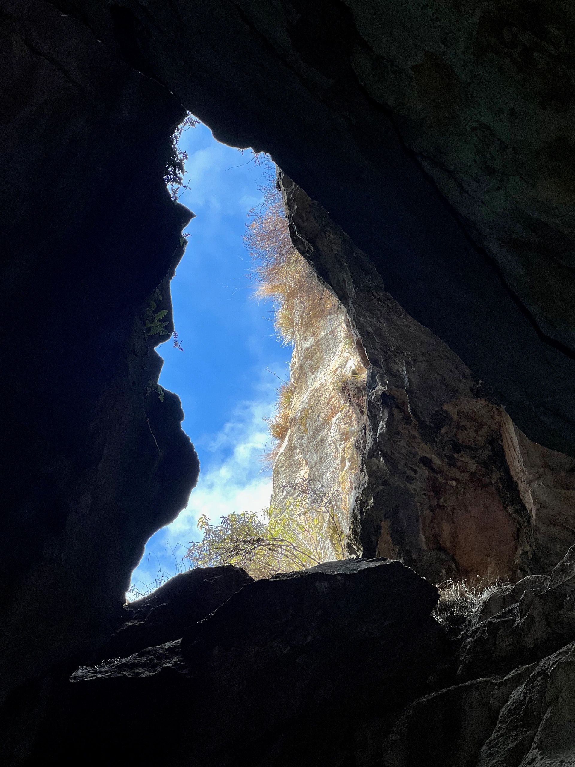 Entrada de una cueva publicada entre las experiencias de Mayaccta