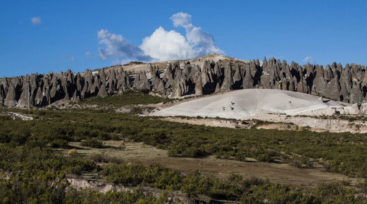 Formaciones del paisaje de Pampachiri